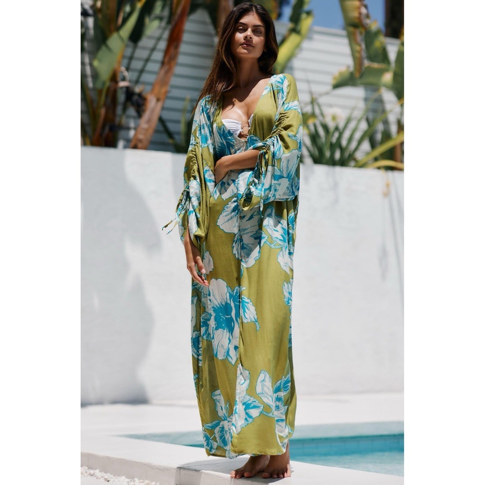 Anthropology Long Floral Kimono‎